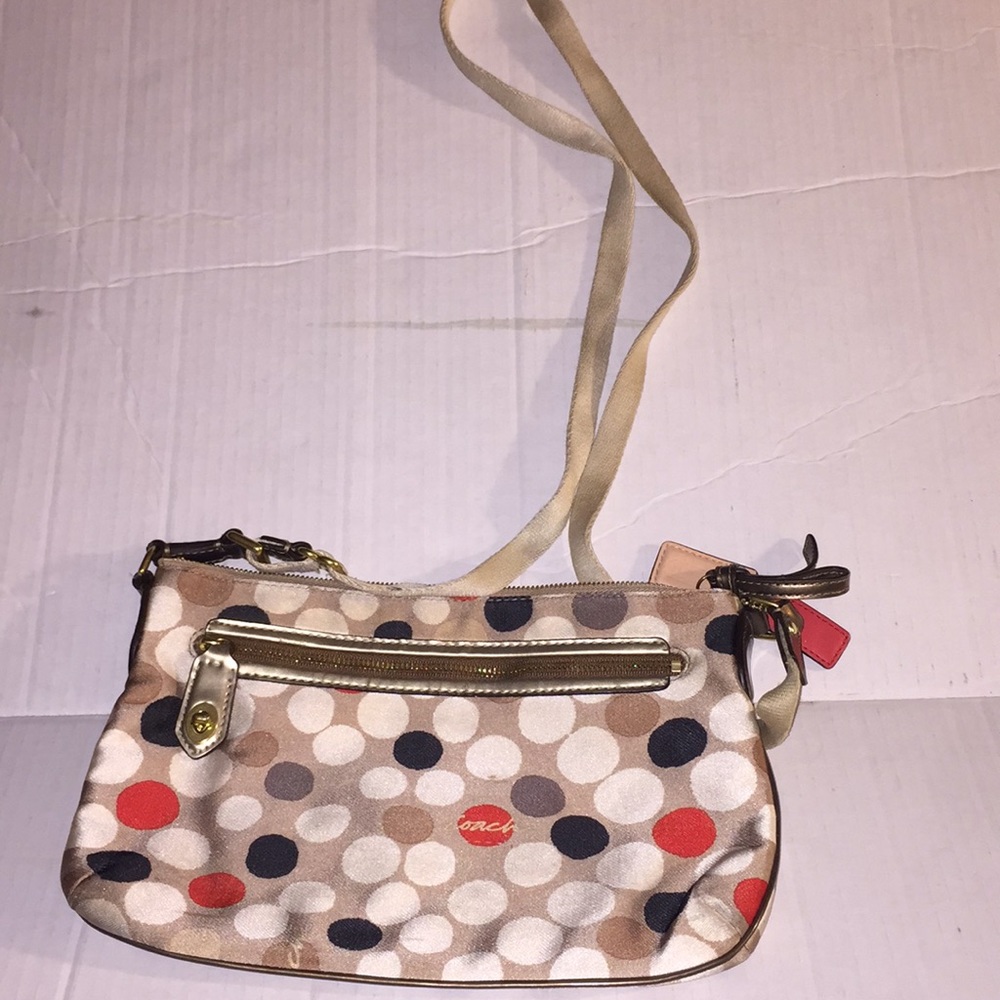 Coach multi color shoulder bag